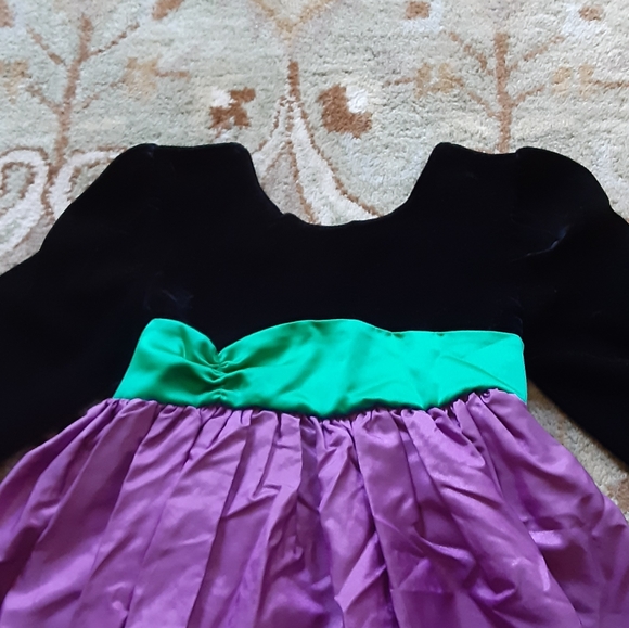 Hartstrings Velvet Top Dress Girls 6X - Picture 2 of 8